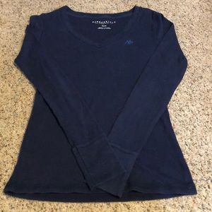 Navy long sleeve shirt